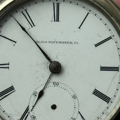 Elgin Grade 7 Pocket Watch Antique Illinois Sub Seconds Key Wound Parts American