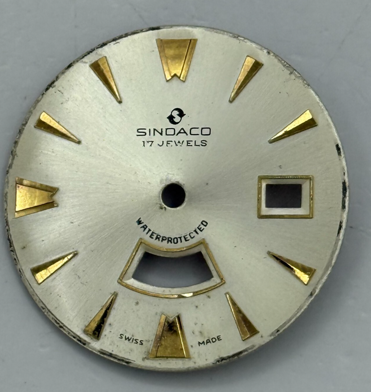 26mm Vintage Sindaco EB 8397-6 Partial Manual Wind Watch Movement PARTS REPAIR