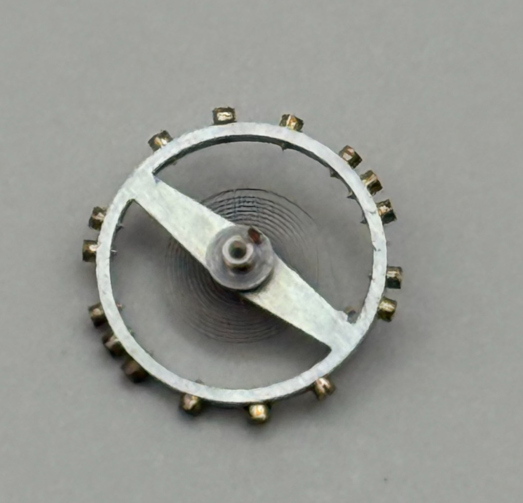 FHF 30 Balance Wheel Complete And Spring 10½’’’ 199 Watch Movement Parts NOS