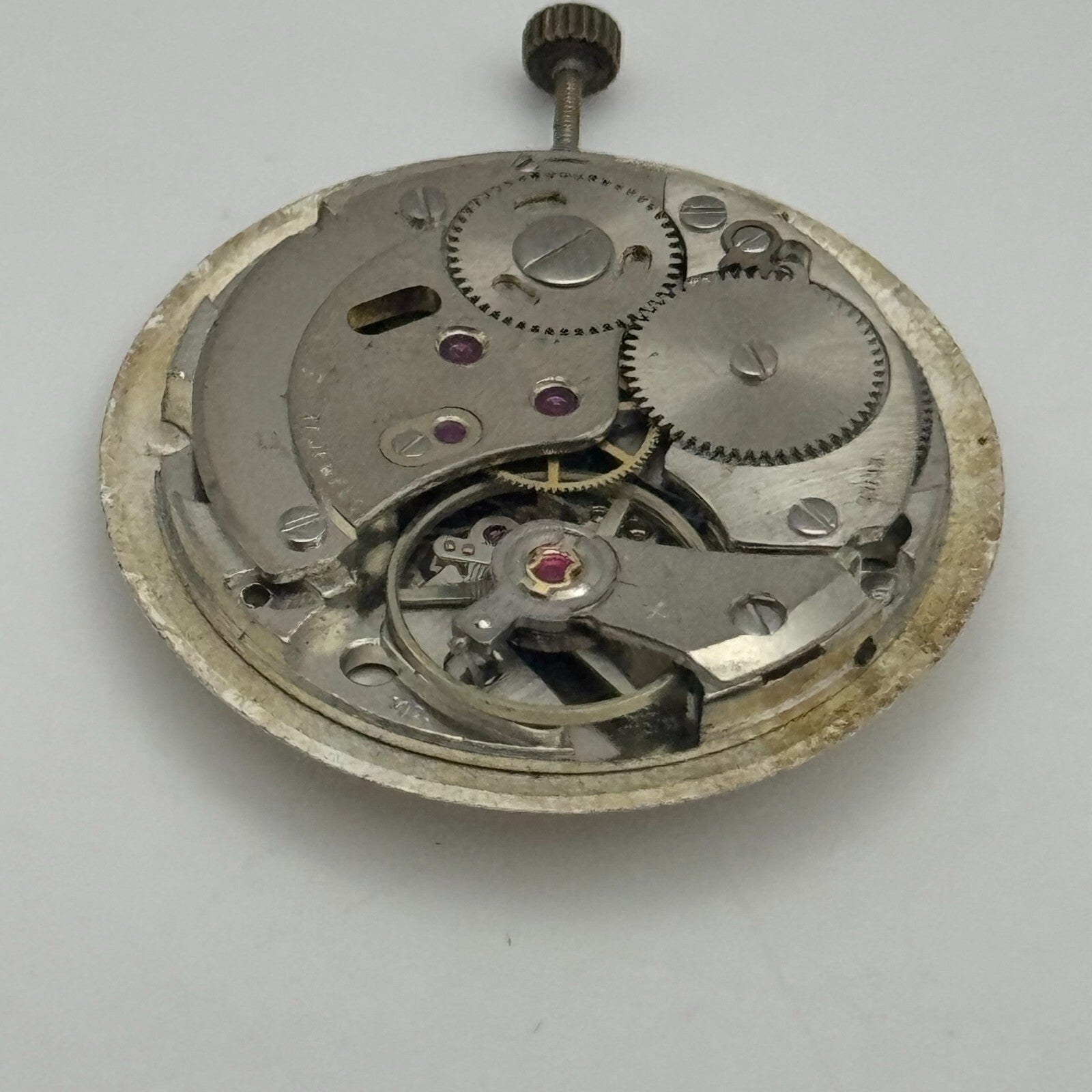 25.9mm Everite AS 1710/11 Balance Ok Watch Movement Swiss Vintage PARTS SPARES