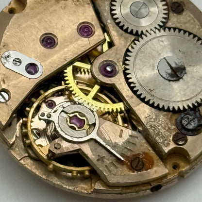 FEF 290 Watch Movement Manual Wind Vintage Swiss For Parts Or Repair 23.6mm
