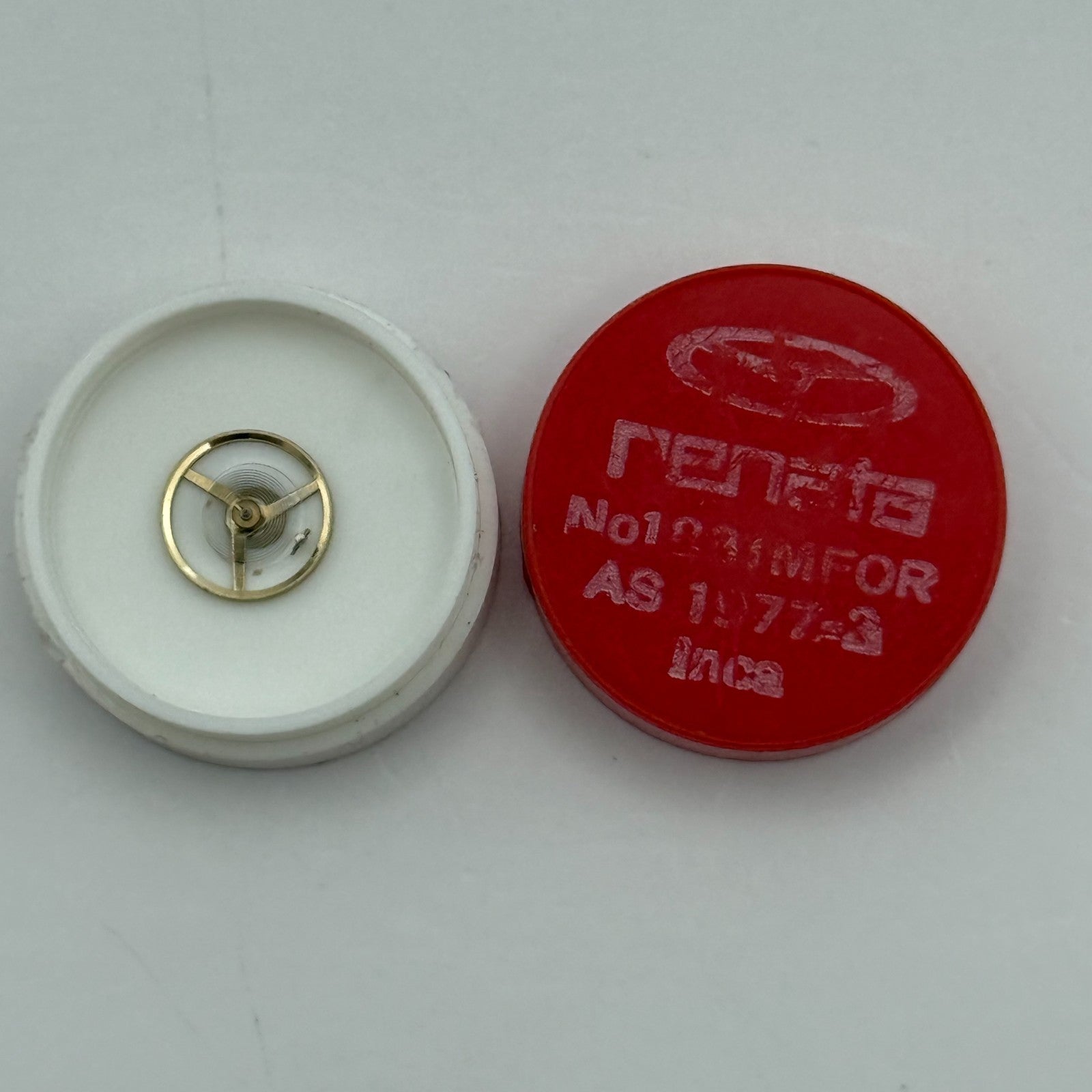 AS 1977-2 Balance Wheel Complete And Spring  1831 M Watch Movement Parts NOS