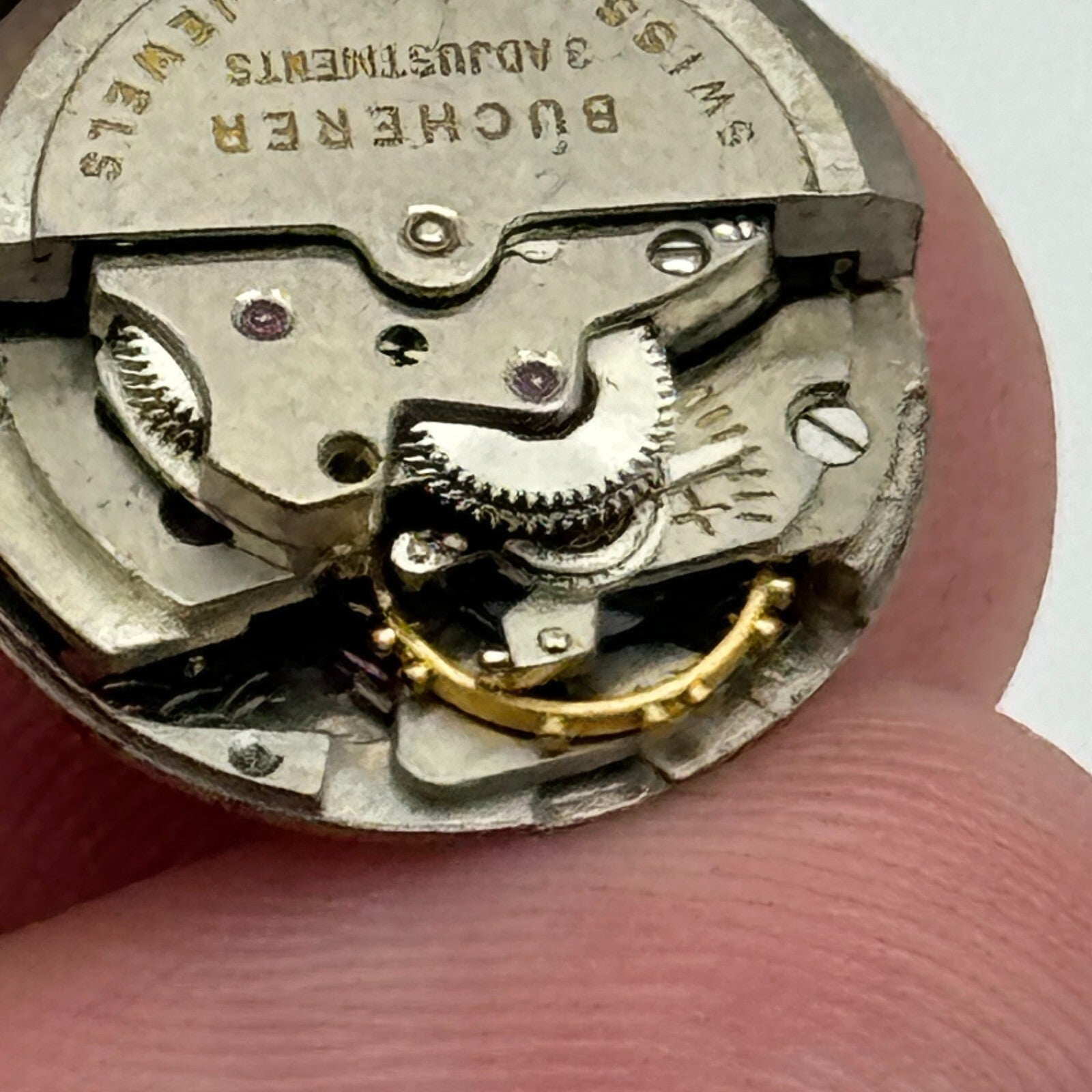 16.1mm Running Bucherer AS 1477 Automatic Ladies Swiss Watch Movement PARTS