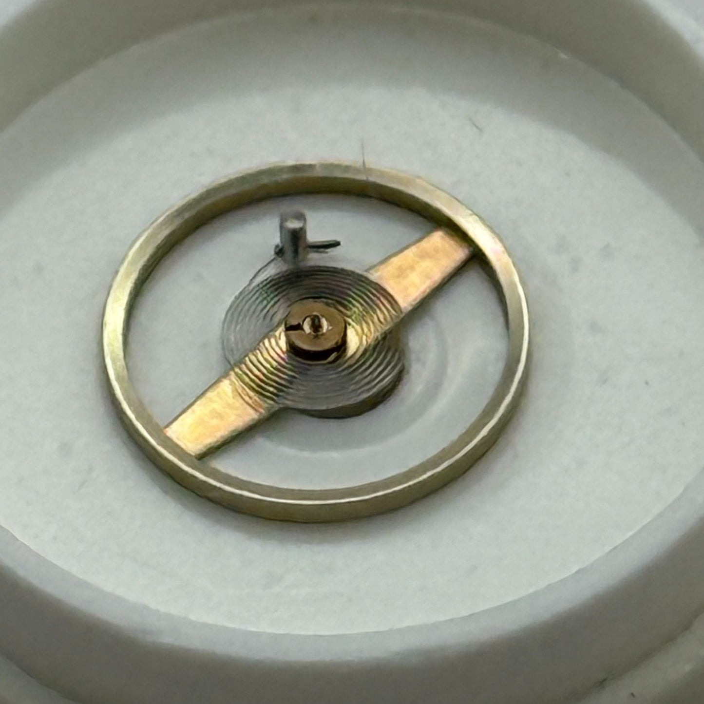 Amida 580 585 Balance Wheel Complete And Spring 1389 Watch Movement Parts NOS