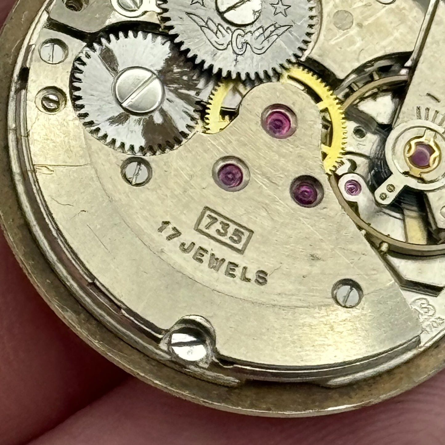 26mm Mens Rotary AS 1703 Good Balance Manual Wind Watch Movement PARTS REPAIR