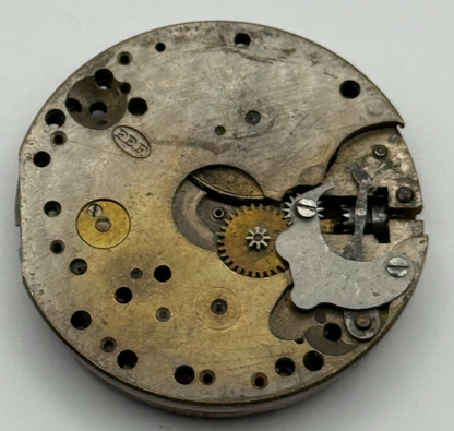 FEF Trench 15 Jewels Watch Movement Manual Wind Vintage Parts Repair 29.5mm