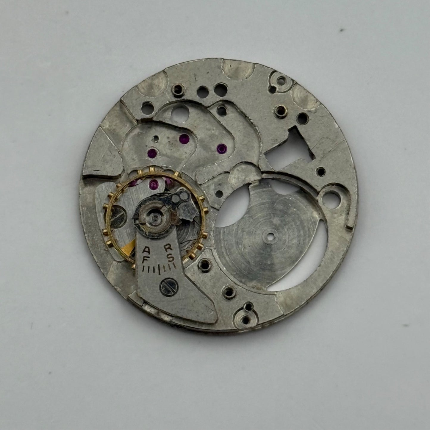 FHF 71 Watch Movement Manual Wind Vintage Swiss Incomplete Parts Repair 25.9mm
