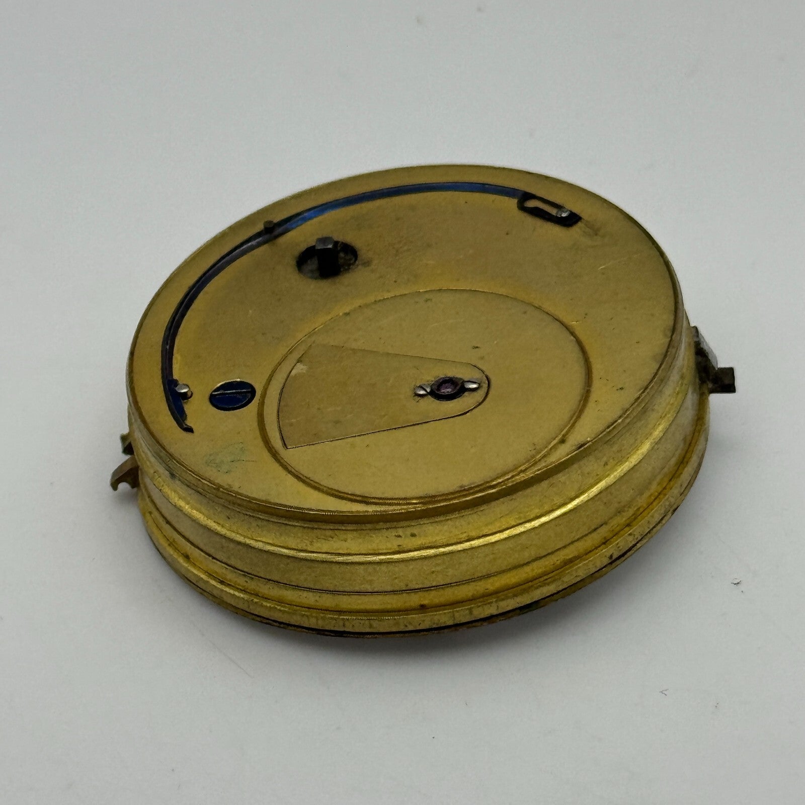 43mm Antique Unusual Nugent Wells & Son Newport Pocket Watch Movement PARTS