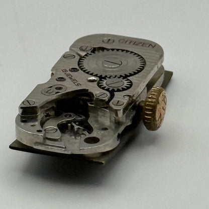Citizen 9407 Parashock Baguette Watch Movement Manual Wind Vintage Parts 10.2mm
