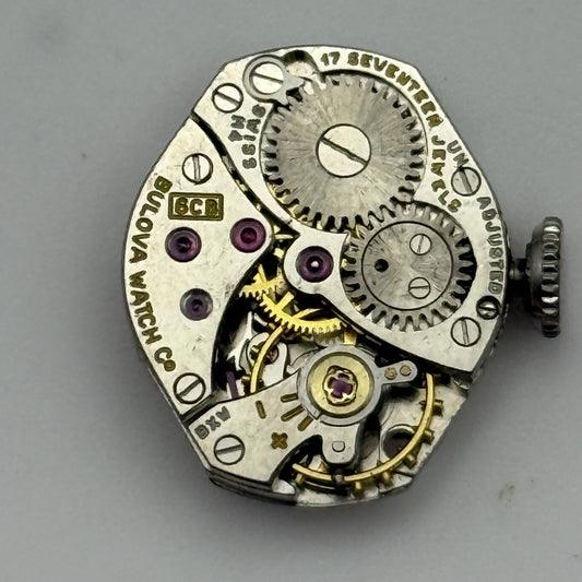 15.2mm Running Vintage Ladies Bulova 6CB Manual Wind Swiss Watch Movement PARTS