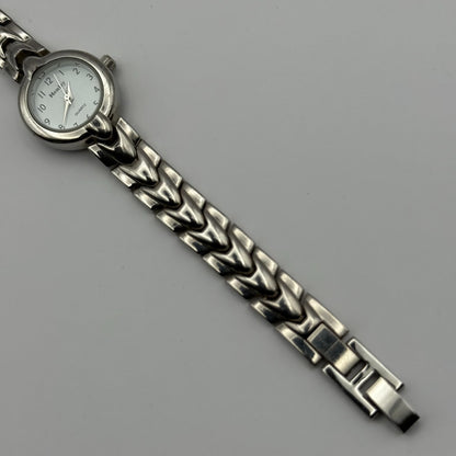 Henley Ladies Quartz Watch White Dial Silver Tone Bracelet Japan Working 21mm