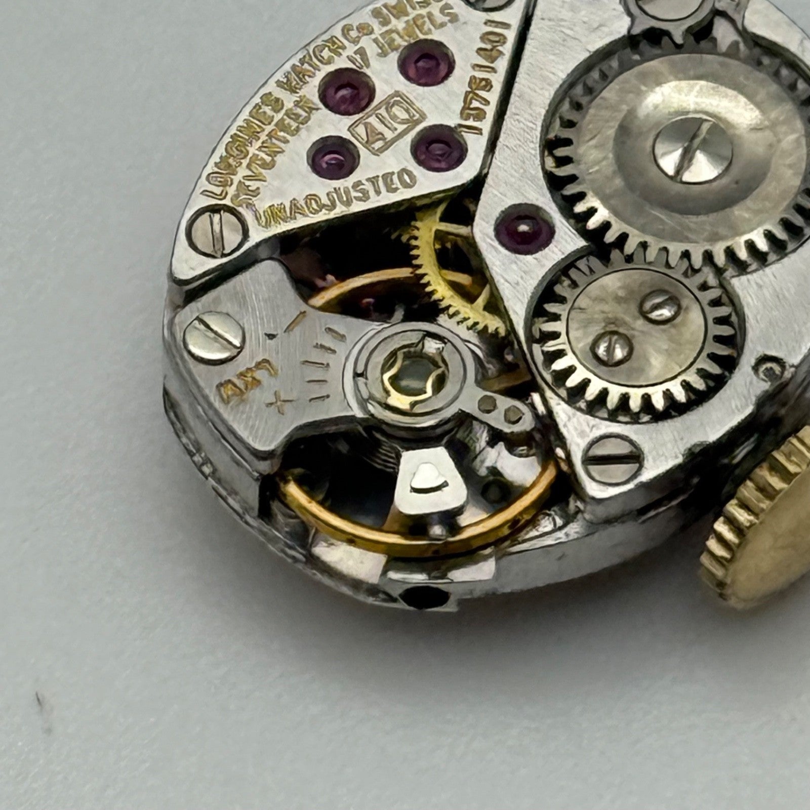 Longines 410 Watch Movement Manual Wind Ladies Vintage Swiss Parts Repair 12.9mm