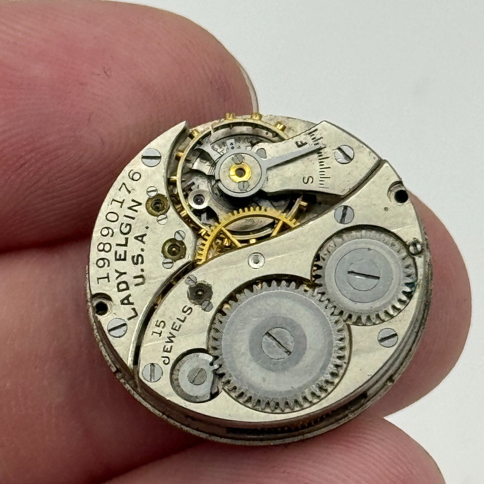 10/0s Antique Lady Elgin Grade 444 Model 4 American Watch Movement PARTS SPARE