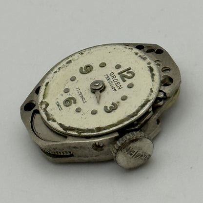 15.2mm Running Vintage Gruen Precision ST Standard 69 Watch Movement PARTS