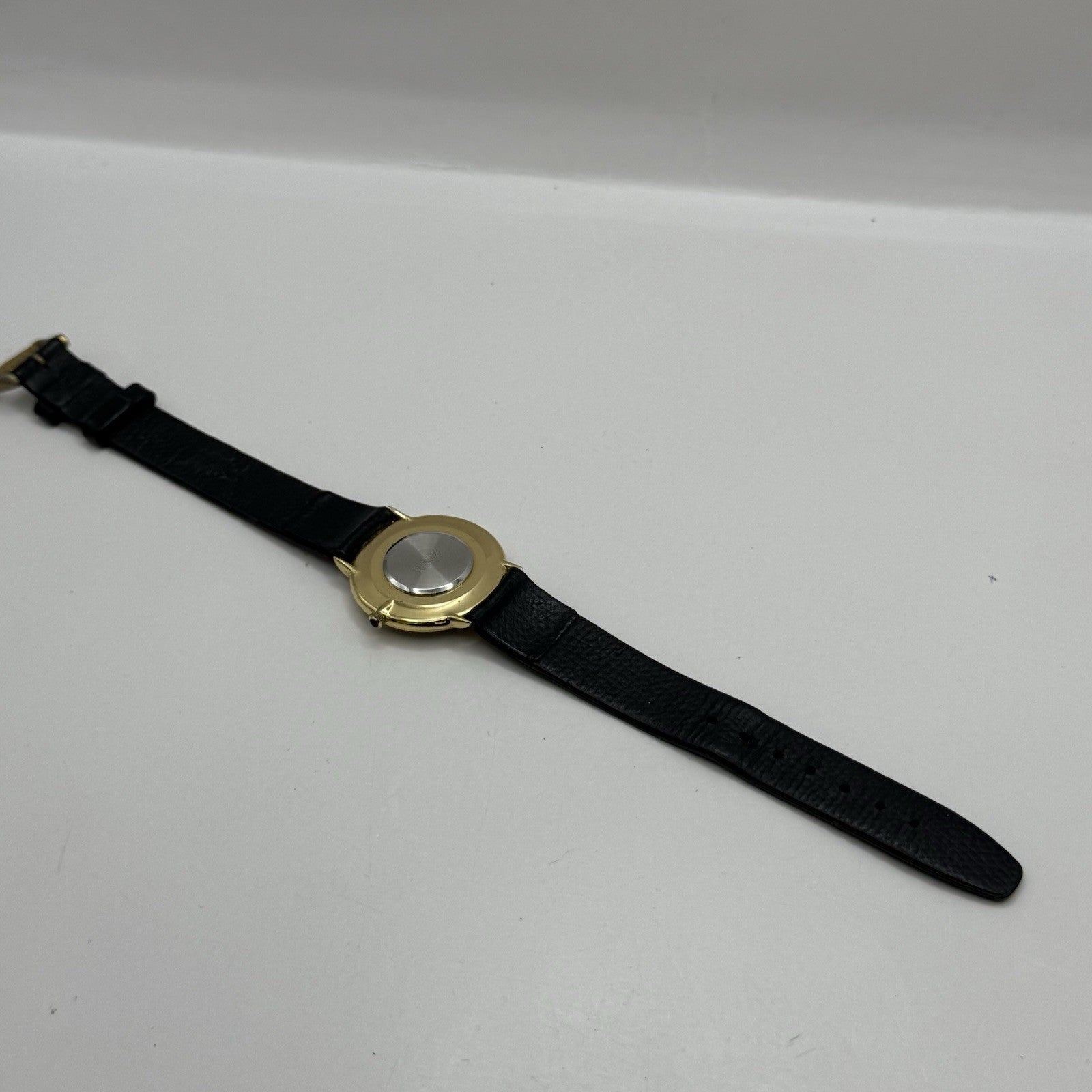 31mm Working Sekonda Quartz Gold Plated Leather Strap Quartz Watch New Battery