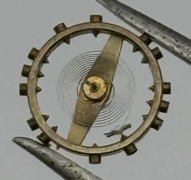 AS 976 1012 Balance Wheel Complete And Spring  29 M Watch Movement Parts NOS