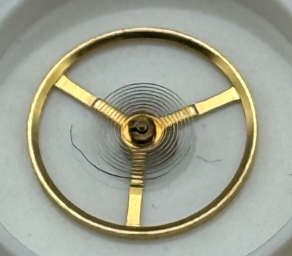 c.603 Balance Wheel Complete And Spring 10 1/2''' Watch Movement Parts NOS