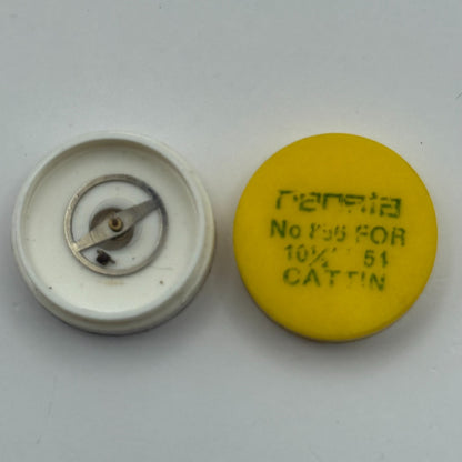 Cattin 51 Balance Wheel Complete And Spring 10½’’’ Renata Watch Movement Parts 