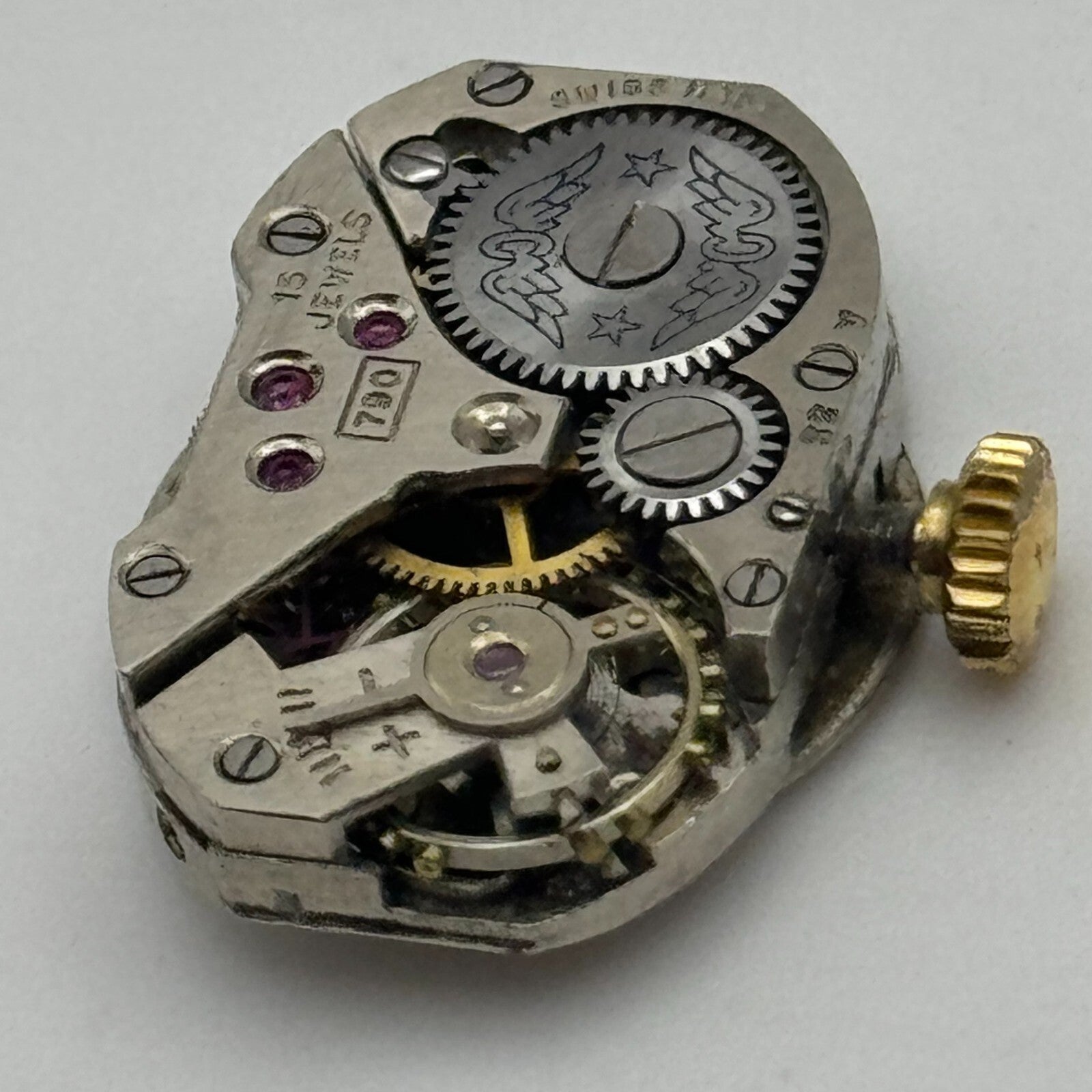 12.6mm Running Rotary AS 1051 A Schild Manual Wind Swiss Watch Movement PARTS