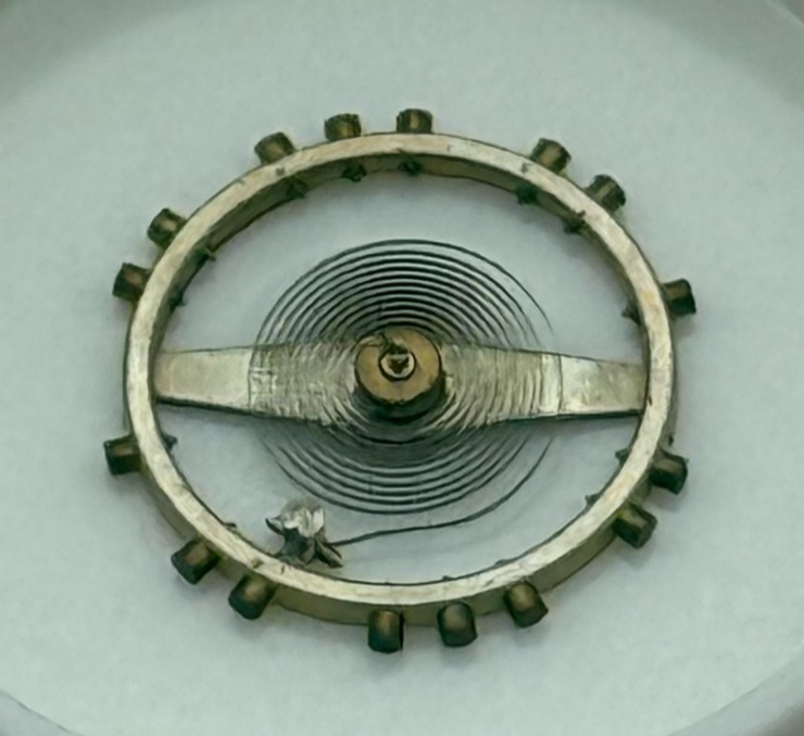 AS 1240 Balance Wheel Complete And Spring 8 3/4''' 49 M Watch Movement Parts NOS