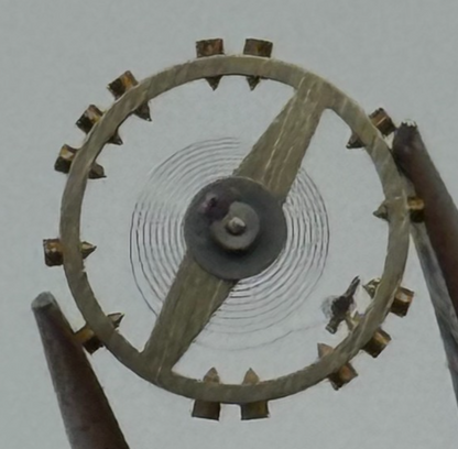 ETA 761 1261 Balance Wheel Complete And Spring 5 1/4''' Watch Movement Parts 