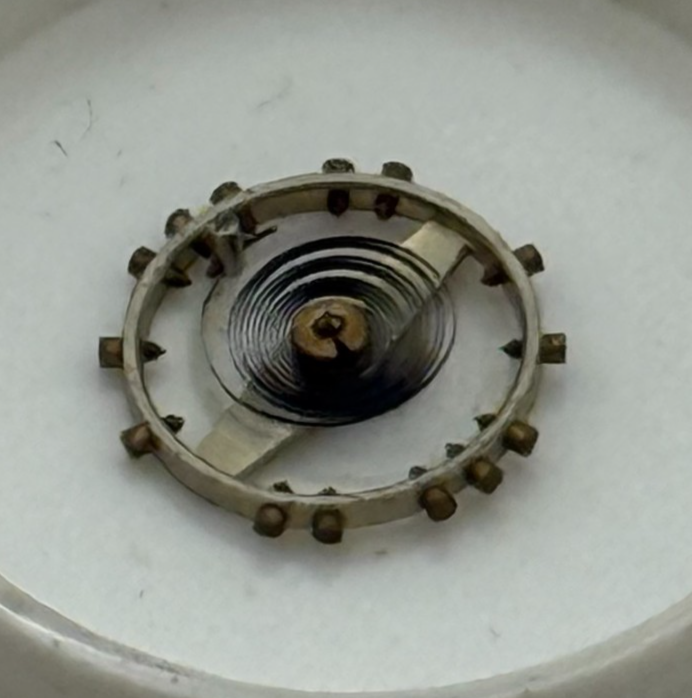 ETA 761 1201 Balance Wheel Complete And Spring 145 Watch Movement Parts NOS 