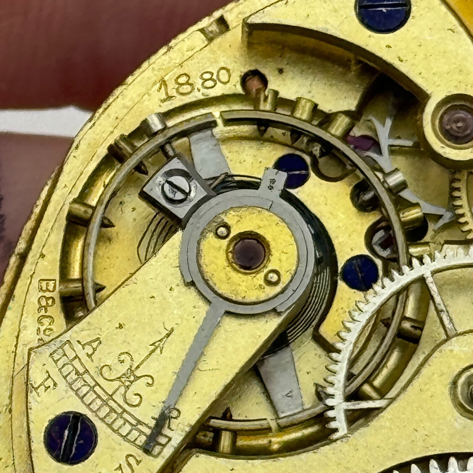 39.4mm Longines 18.80 High Grade Swiss Hunter Pocket Watch Movement PARTS