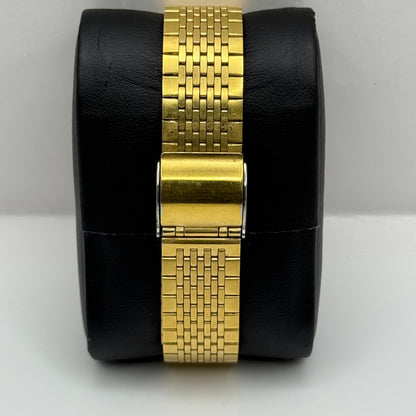 Seiko Men's Quartz Watch 7810-8059 Gold Tone Bracelet Japan 32mm PARTS REPAIR