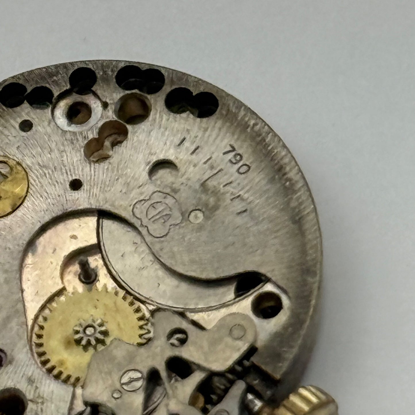 ETA 790 Novera Watch Movement Manual Wind Vintage Swiss Incomplete Parts 19.6mm