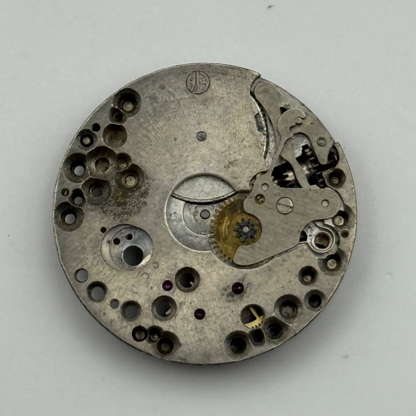 Majex EW 812 Watch Movement Manual Wind Vintage Incomplete Parts Repair 23.6mm
