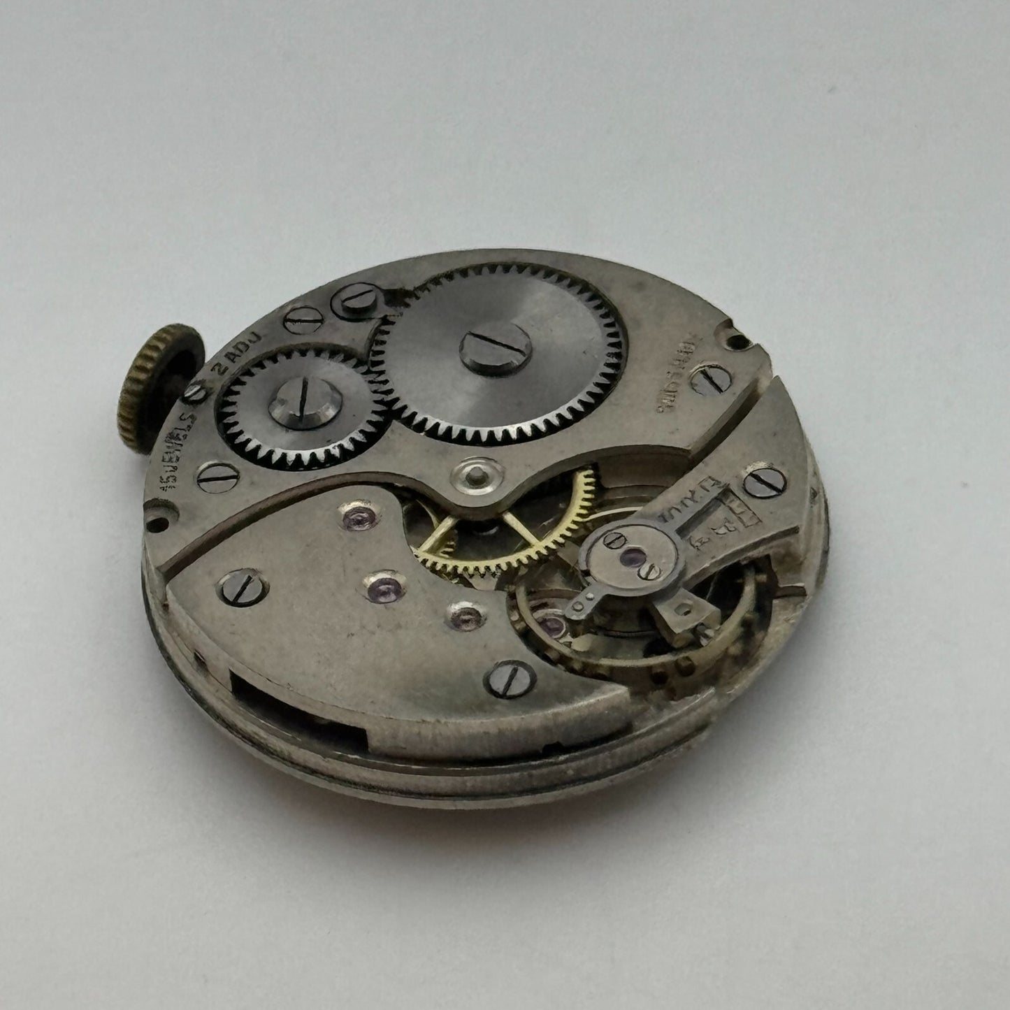 27.3mm Mens Unidentified 15 Jewels Trench Watch Movement Manual Wind Swiss PARTS