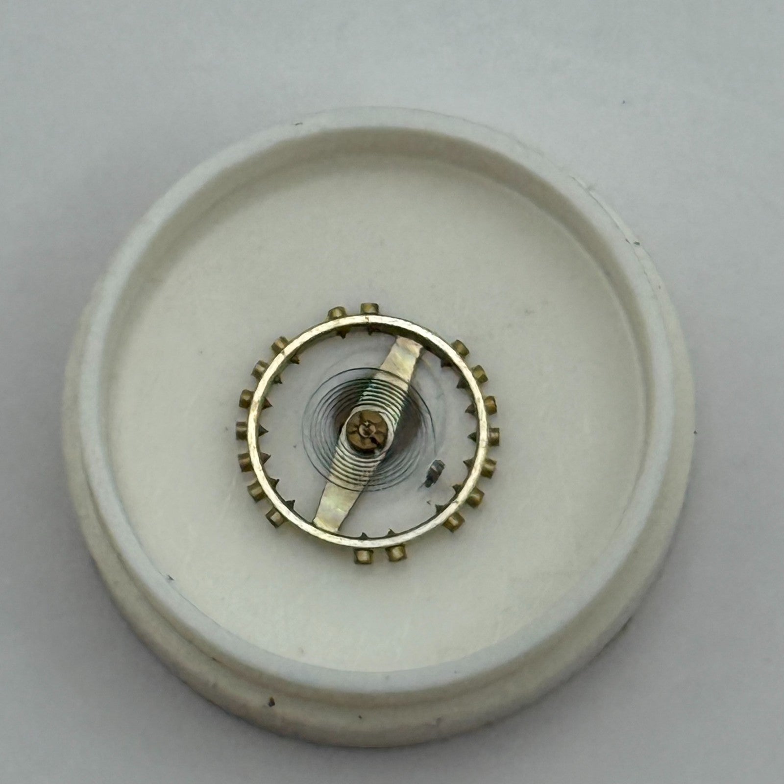 AS 1051 Balance Wheel Complete And Spring 5¼’’’ 34 M Watch Movement Parts NOS