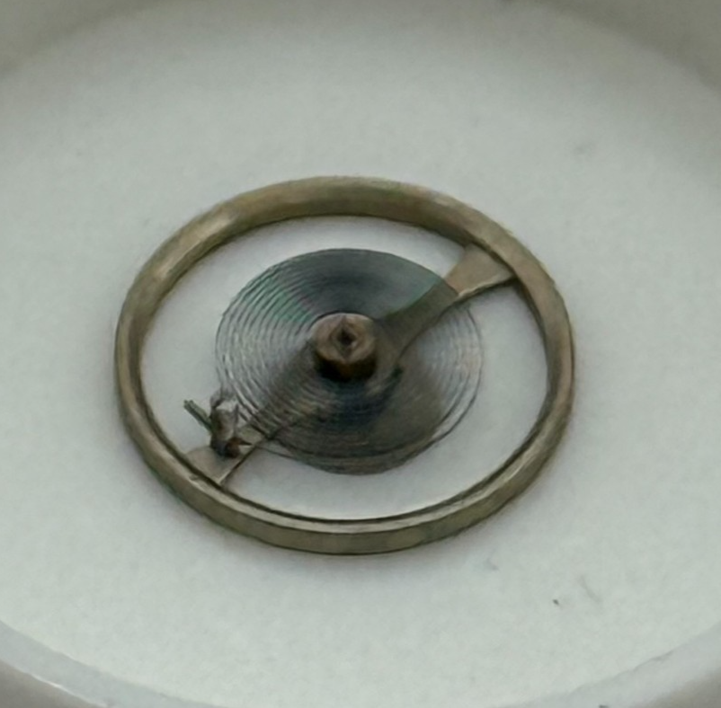GSW 60 66 Balance Wheel Complete And Spring 5 1/2''' 1068 M Watch Movement Parts