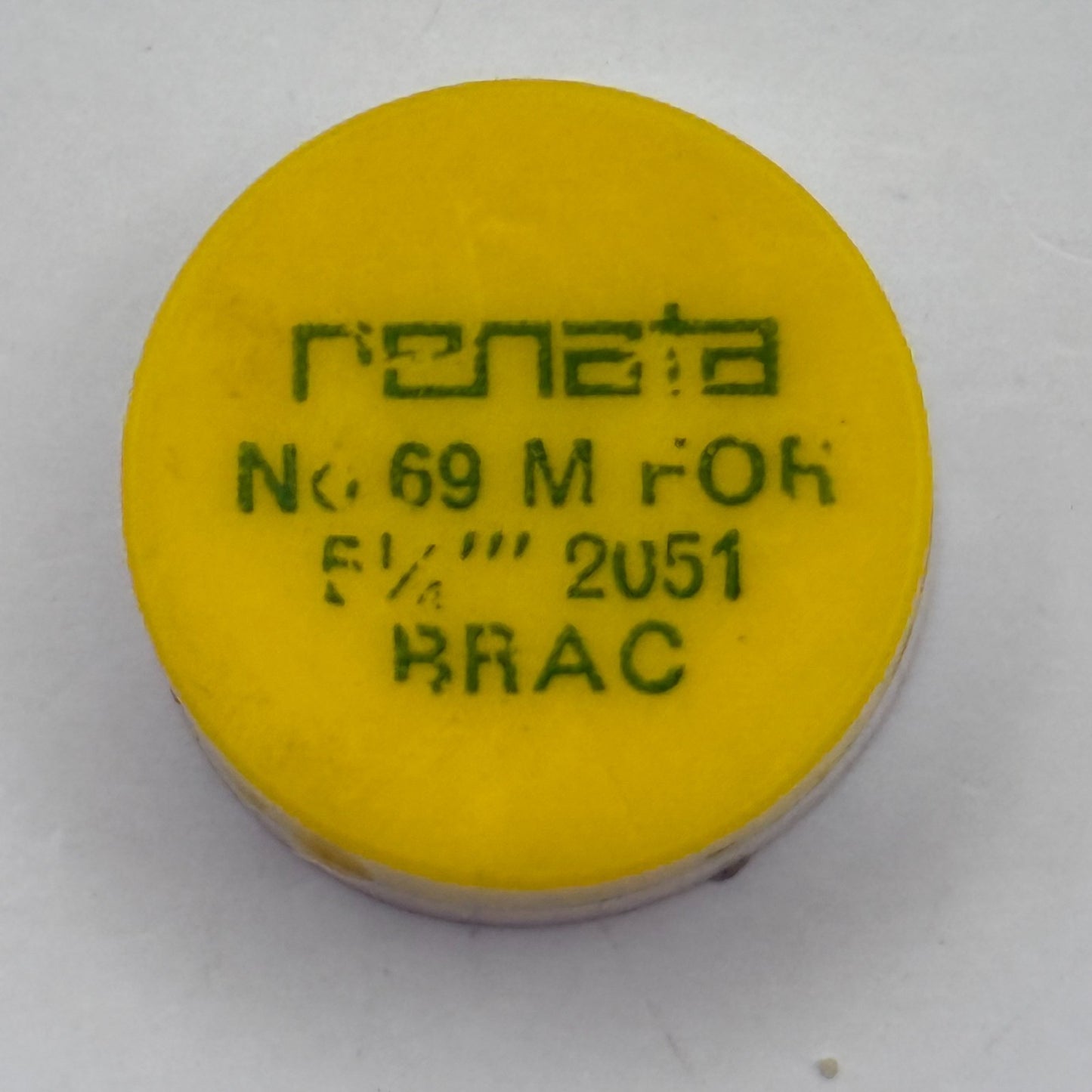 Brac 2051 Balance Wheel Complete And Spring  5½’’’ 69 M Watch Movement Parts 