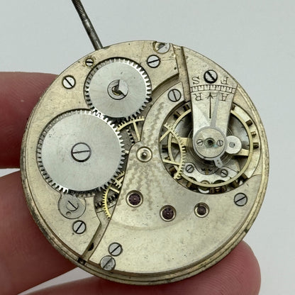 43mm S Smith & Son 9 Strand London Vintage Open Face Pocket Watch Movement PARTS