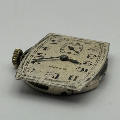 Cyma REF 032B Watch Movement Manual Wind Vintage Swiss 15 Jewels Repair 26.1mm