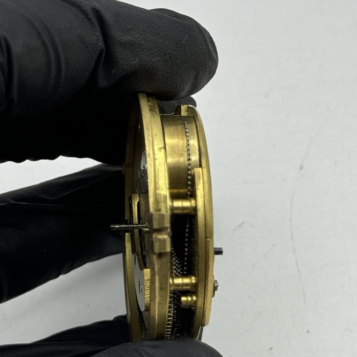47.5mm Elias Wolfe Fusee Quality Pocket Watch Movement FOR PARTS Restoration