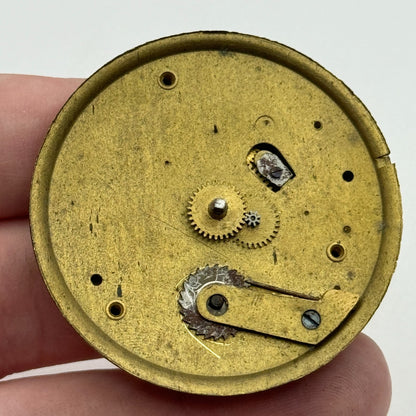 47.6mm Antique Railway Timekeeper Key Wound Pocket Watch Movement PARTS REPAIR