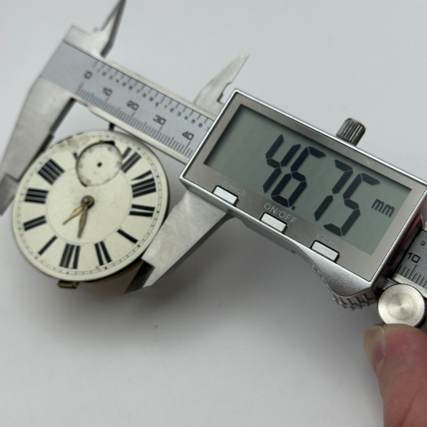 46.7mm Antique Key Wound Pocket Watch Movement PARTS