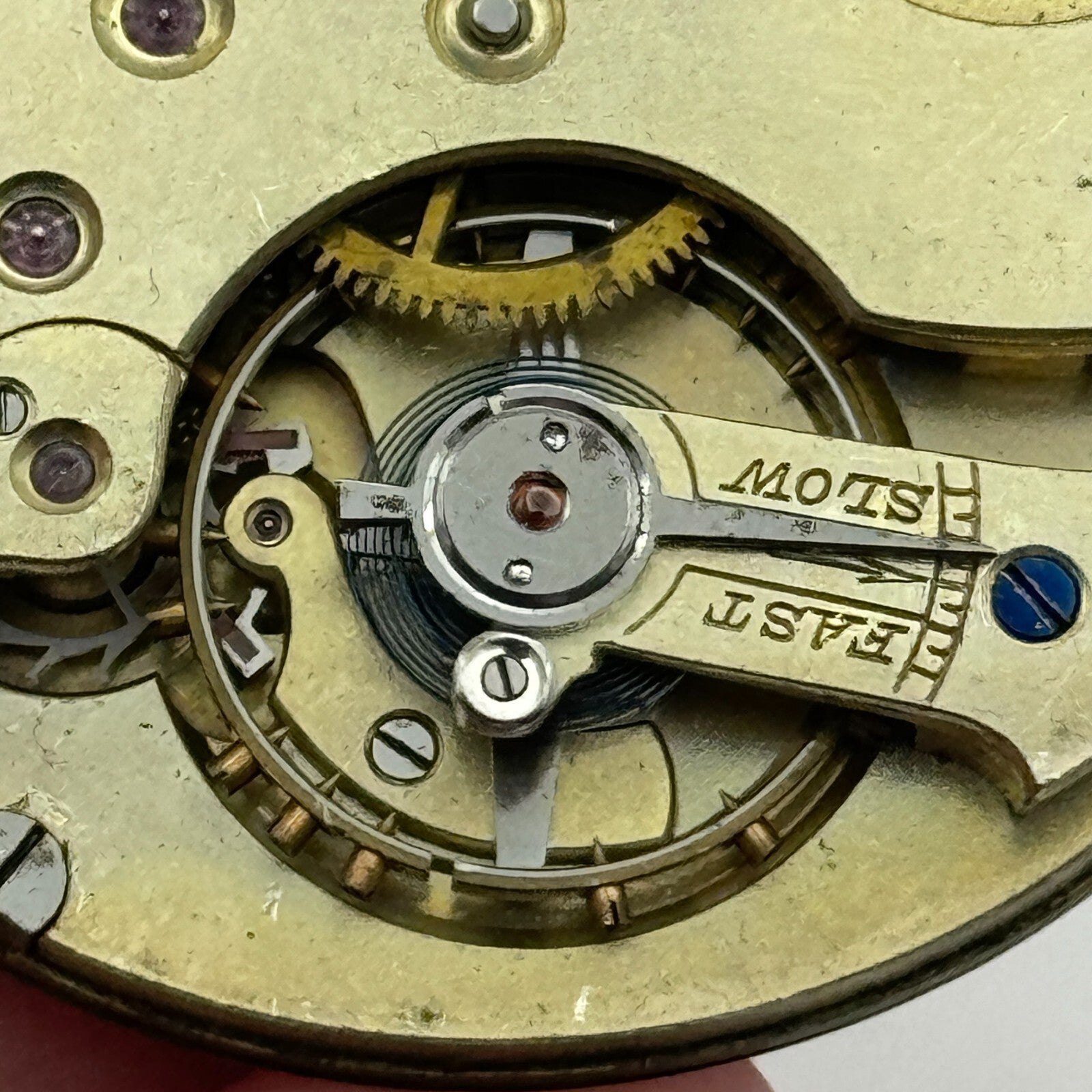 45mm Open Face Unidentified Swiss Pocket Watch Movement PARTS REPAIR SPARES