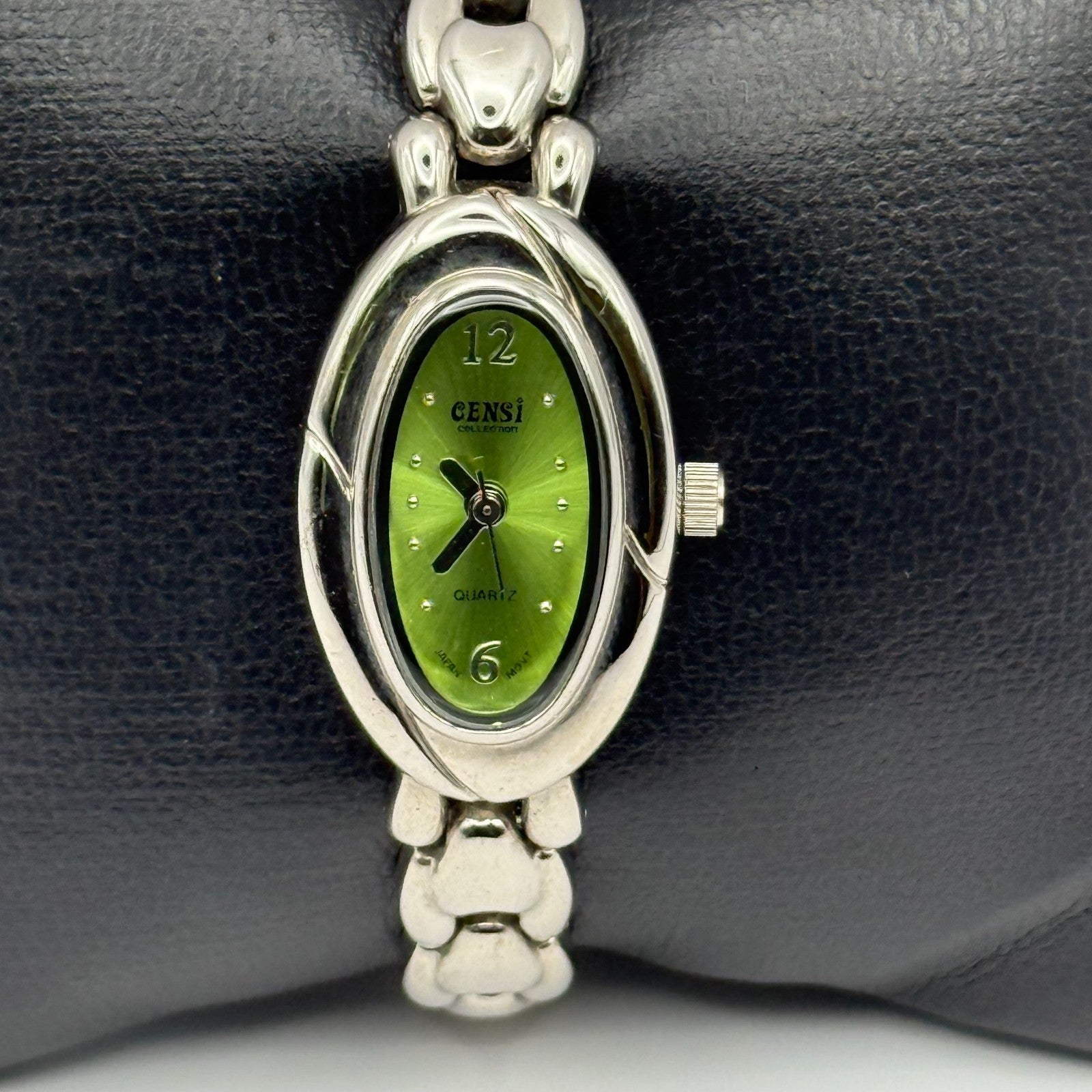 Censi Collection Tiempo Ladies Quartz Watch Silver Tone Chain-Link Working 18mm