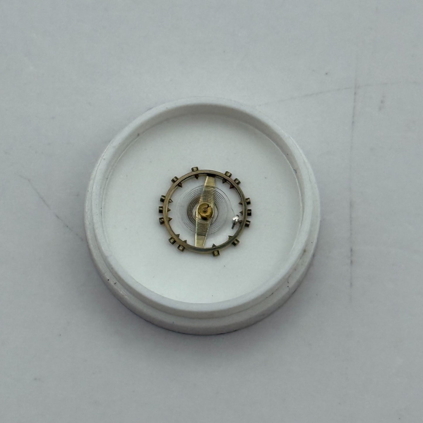 ETA 761 1261 Balance Wheel Complete And Spring 5 1/4''' Watch Movement Parts 