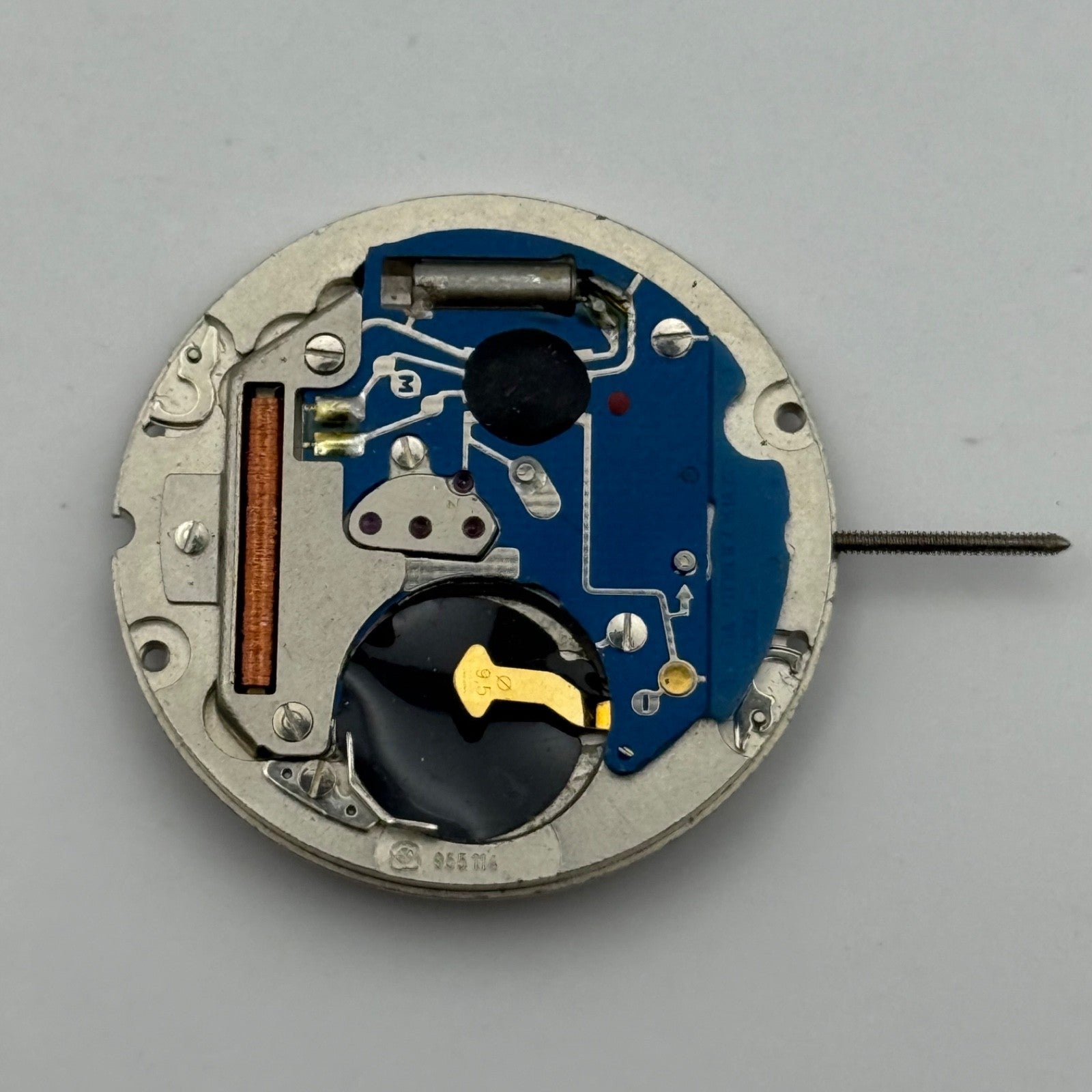 ETA 955.114 Watch Movement Quartz Vintage Swiss Date Ring Parts Repair 26.1mm