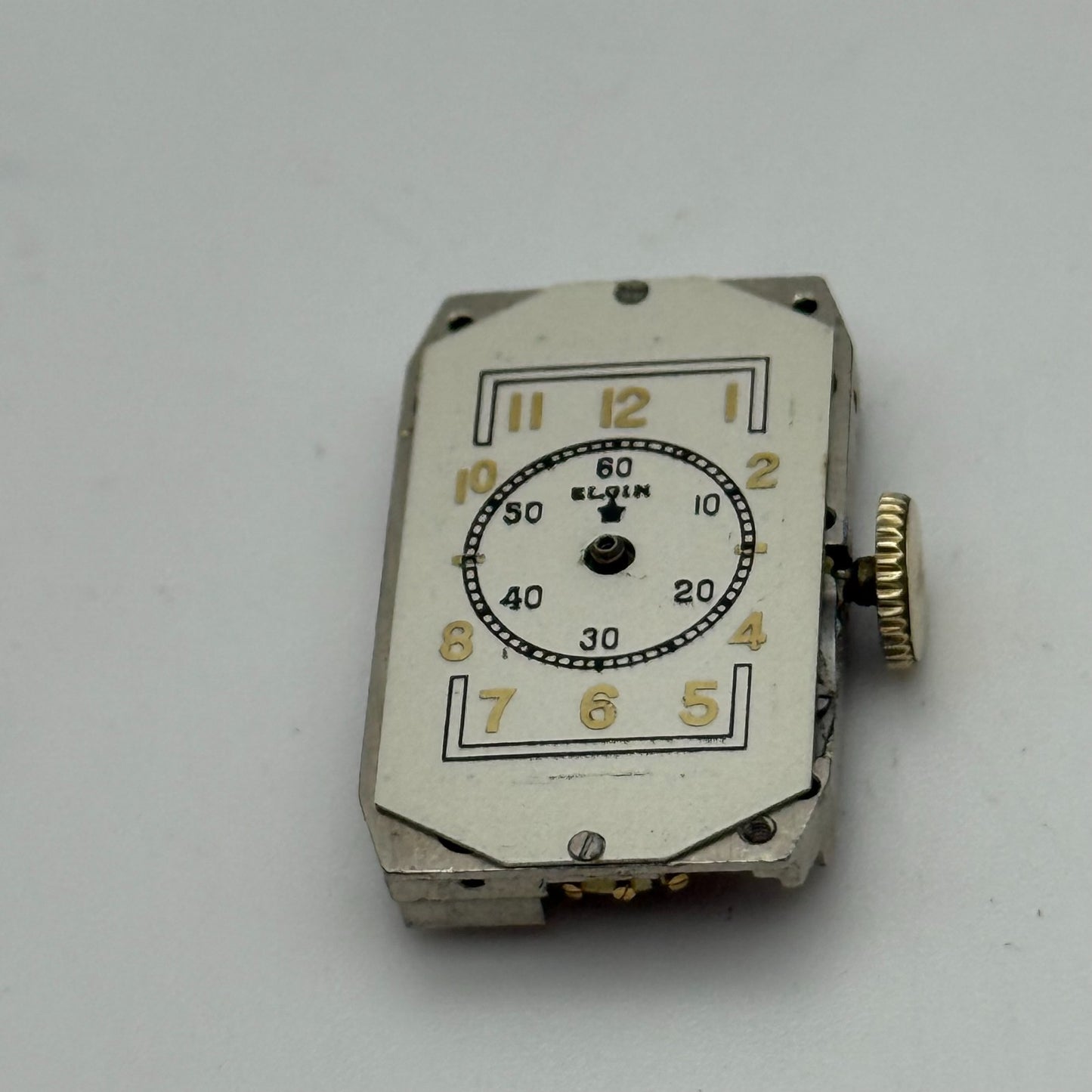 Running 1938 Vintage 18/0s Elgin 522 Model 1 American Watch Movement FOR PARTS