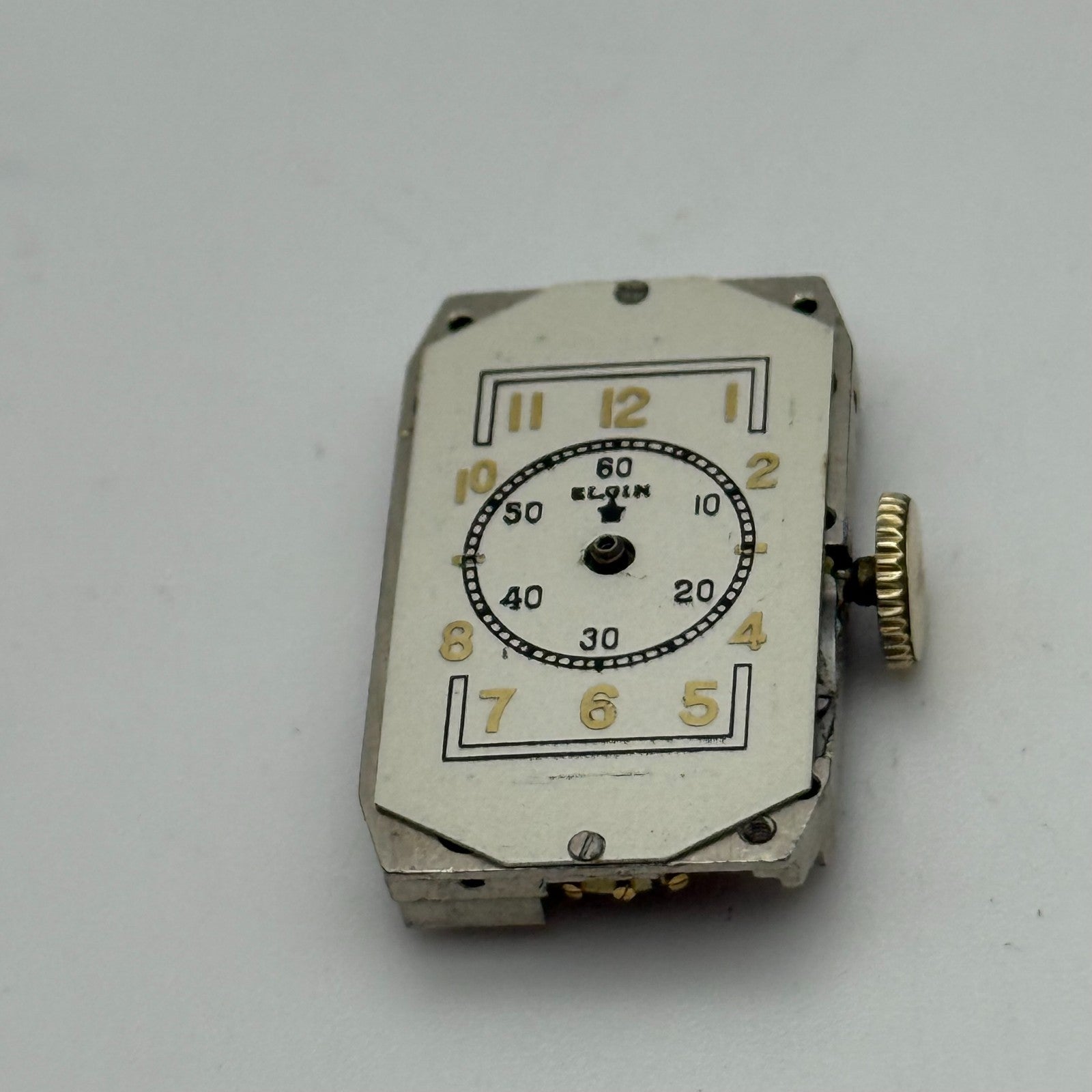 Running 1938 Vintage 18/0s Elgin 522 Model 1 American Watch Movement FOR PARTS