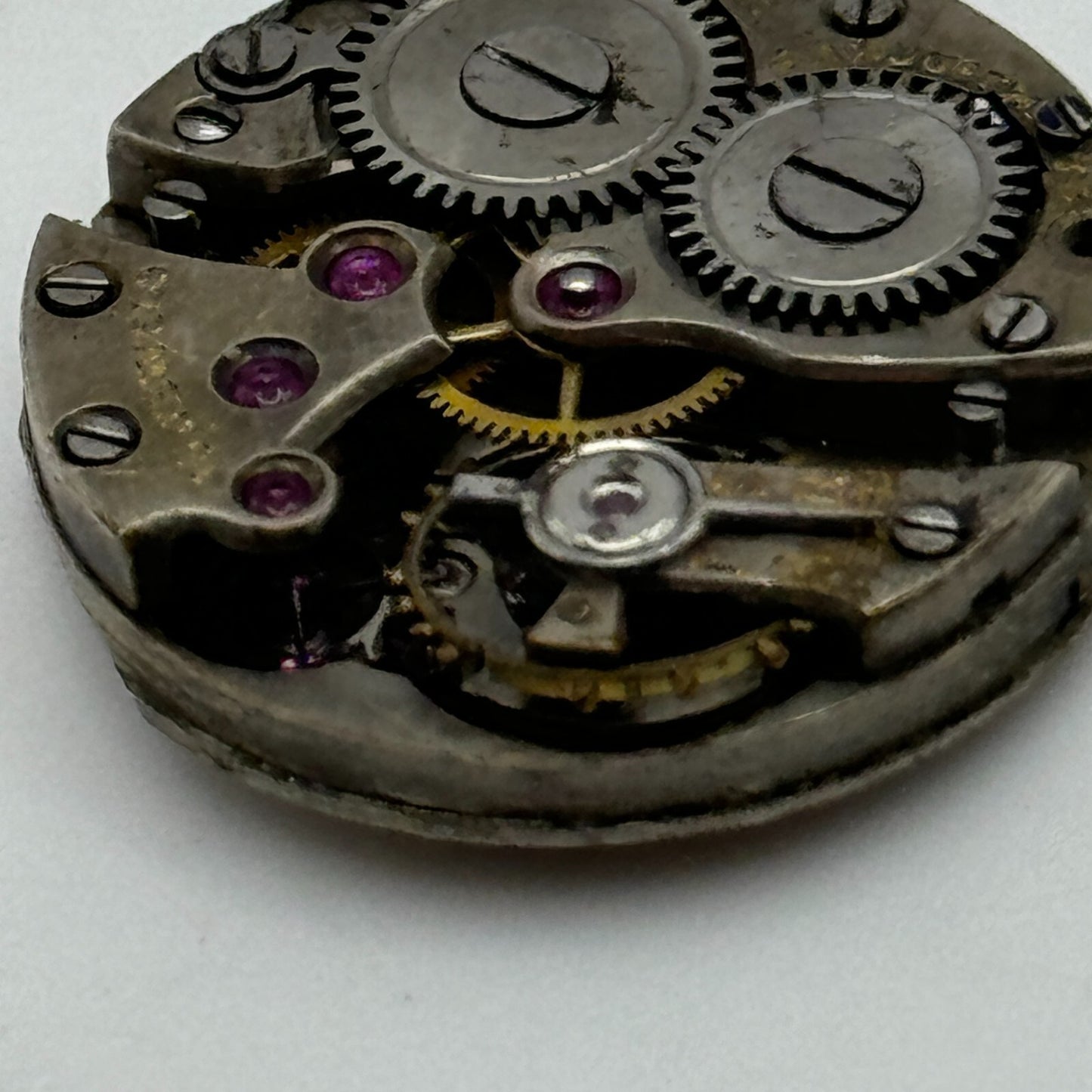 21.4mm Unidentified Interesting 15 Jewels Manual Wind Swiss Watch Movement PART