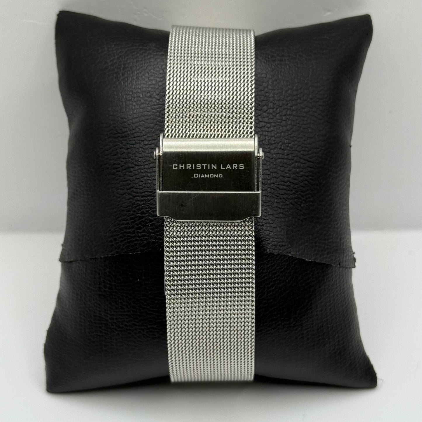 Christian Lars Diamond Watch Boxed 42mm Unisex Date Dial Steel Boxed 7 Inches