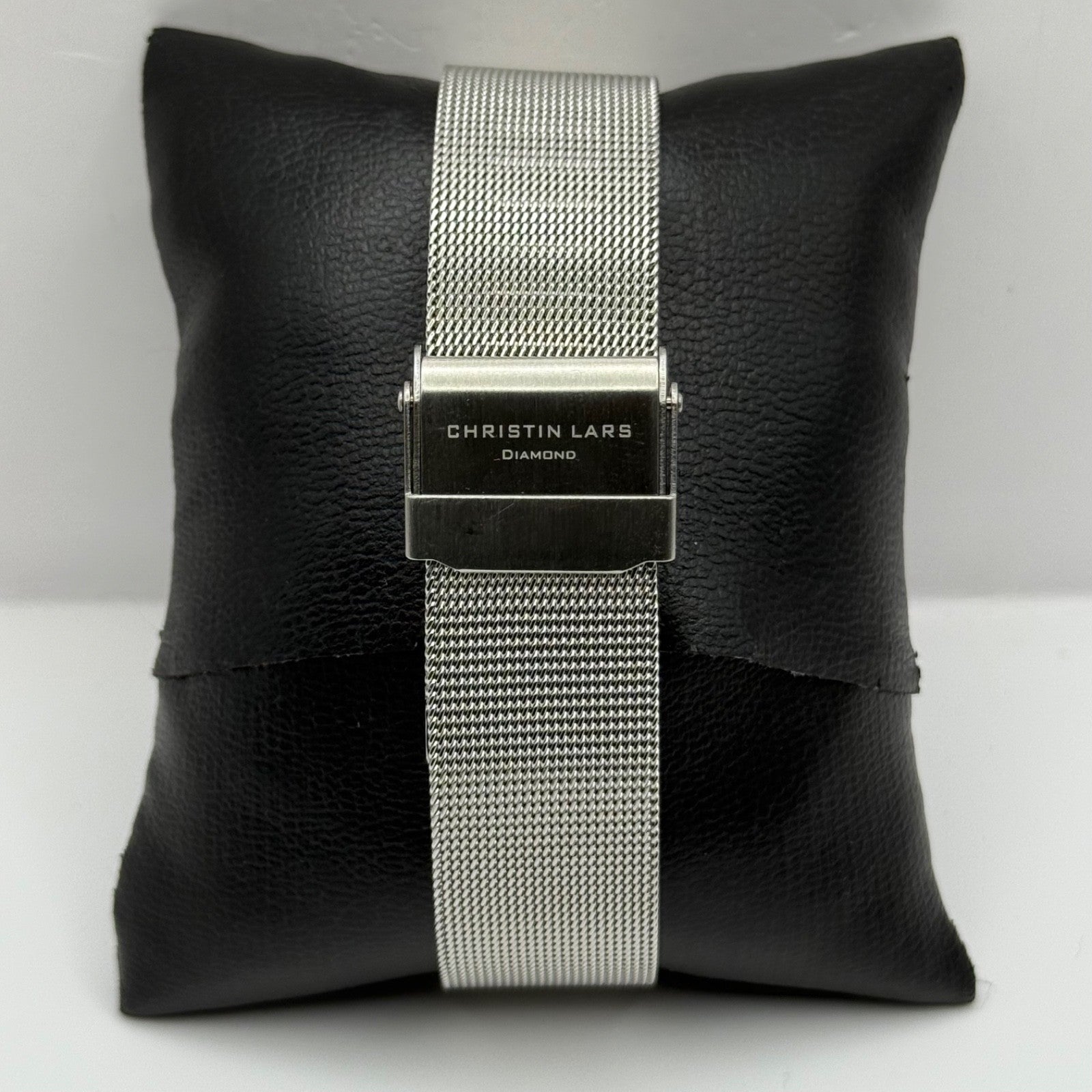 Christian Lars Diamond Watch Boxed 42mm Unisex Date Dial Steel Boxed 7 Inches