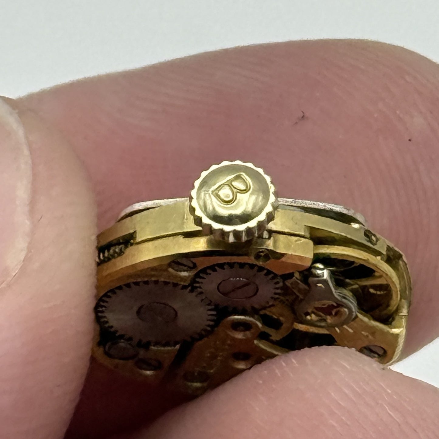 12.9mm Vintage Bulova 5BC Manual Wind Watch Movement PARTS REPAIR