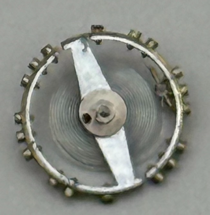 Peseux 100 Balance Wheel Complete And Spring 5¼’’’ Watch Movement Parts NOS